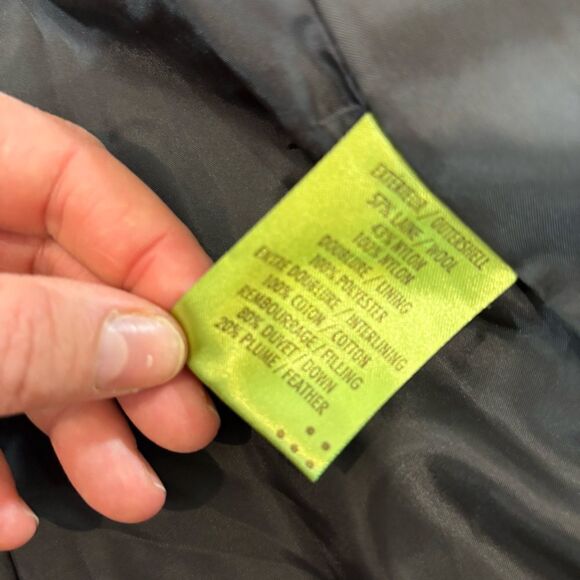 Soia & Kyo Gray Wool Herringbone Warm Coat Double lining sz XS - Picture 8 of 13